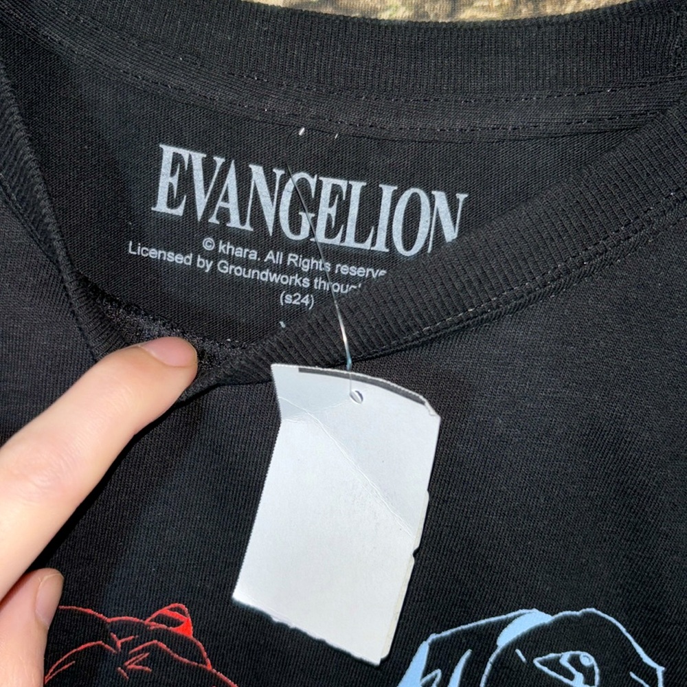 Neon Genesis Evangelion Rei & Asuka t-shirt Black men’s X-Large NWT’s Eva 00 02 - Picture 3 of 4
